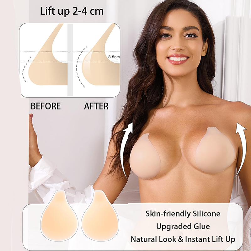 Strapless Bra Backless - 1/2 pares de sujetadores adhesivos para