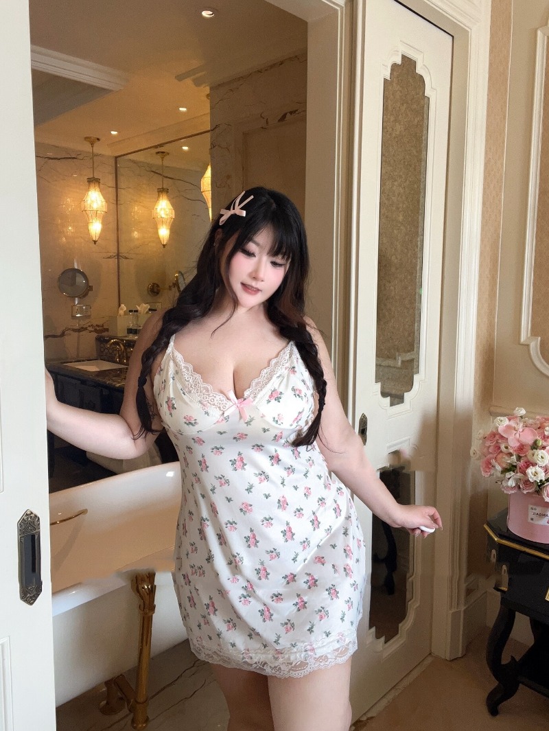 Babydoll Chemise Night - Lencería Sexy de talla grande para