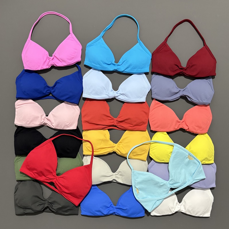Sports Bra High Impact - Sujetador deportivo con tiras para mujer,