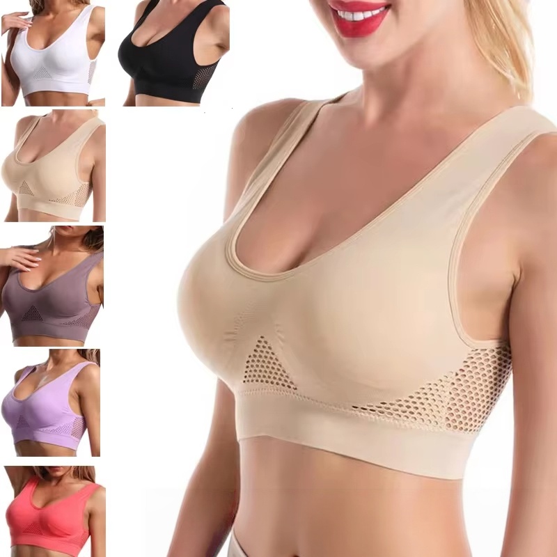 Seamless Underwear Women - Sujetador deportivo de talla grande para