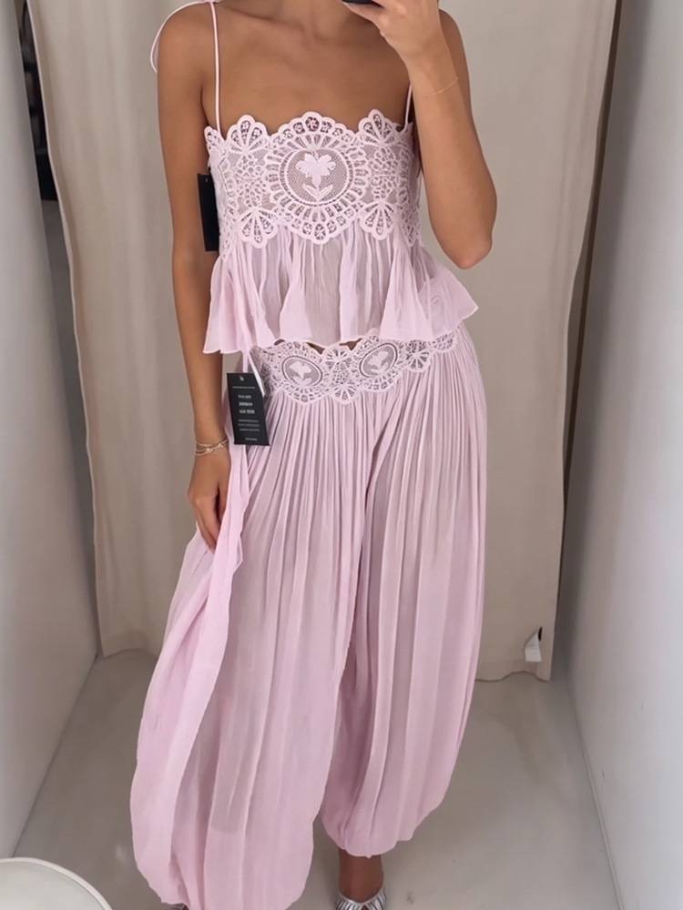 Strapless Bra Backless - Conjunto de pantalones de verano para