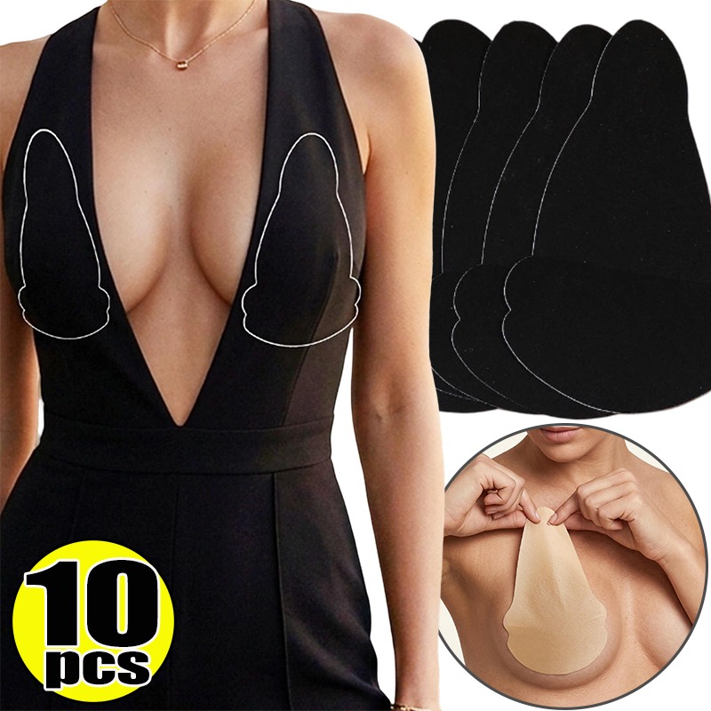 Strapless Bra Backless - 5 Pares de Parches de Tela
