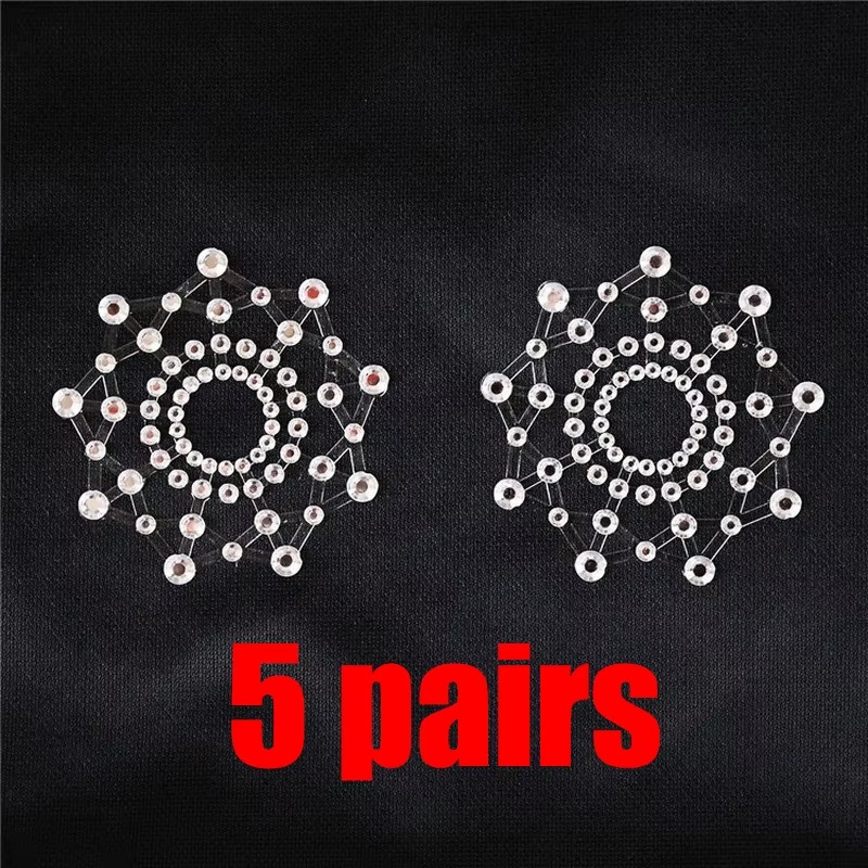 Silicone Bra Adhesive - Par de pezones sexis transparentes autoadhesivos