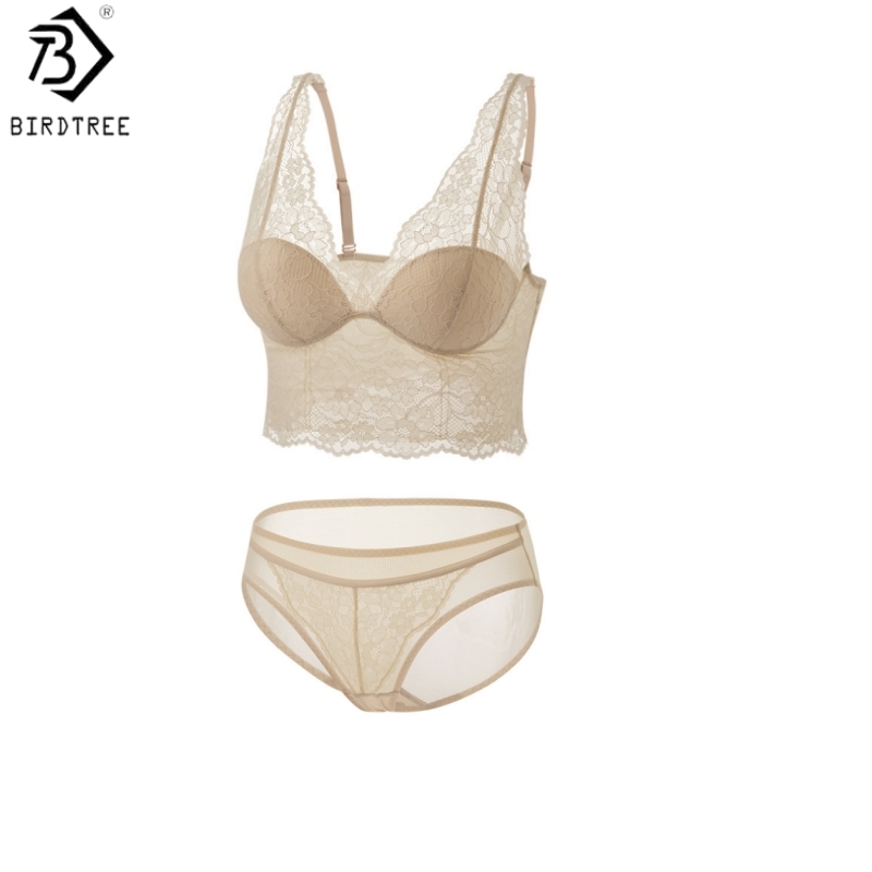 Bralette Wireless Soft - Birdtree, Conjunto de sujetador y braga