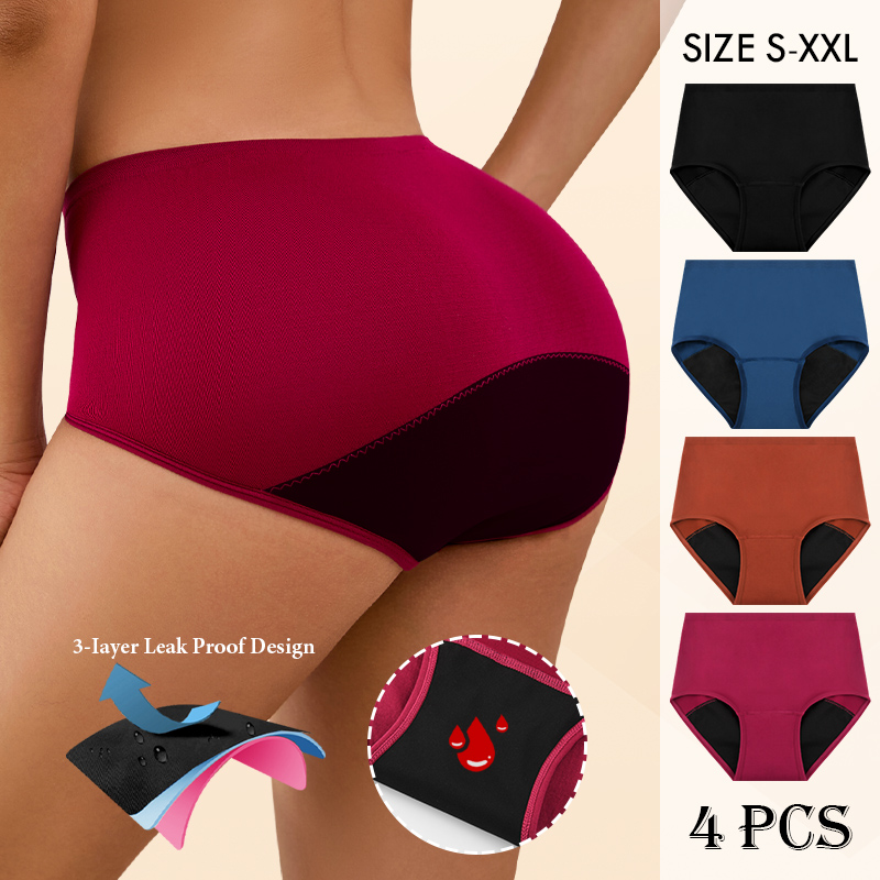 Period Panty Absorbent - Braguitas menstruales sin costuras para mujer,