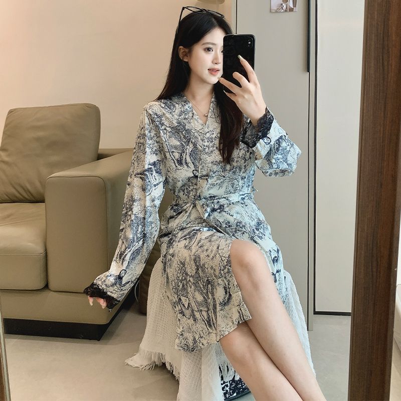 Robe Silk Women - Conjunto de 2 piezas de lencería