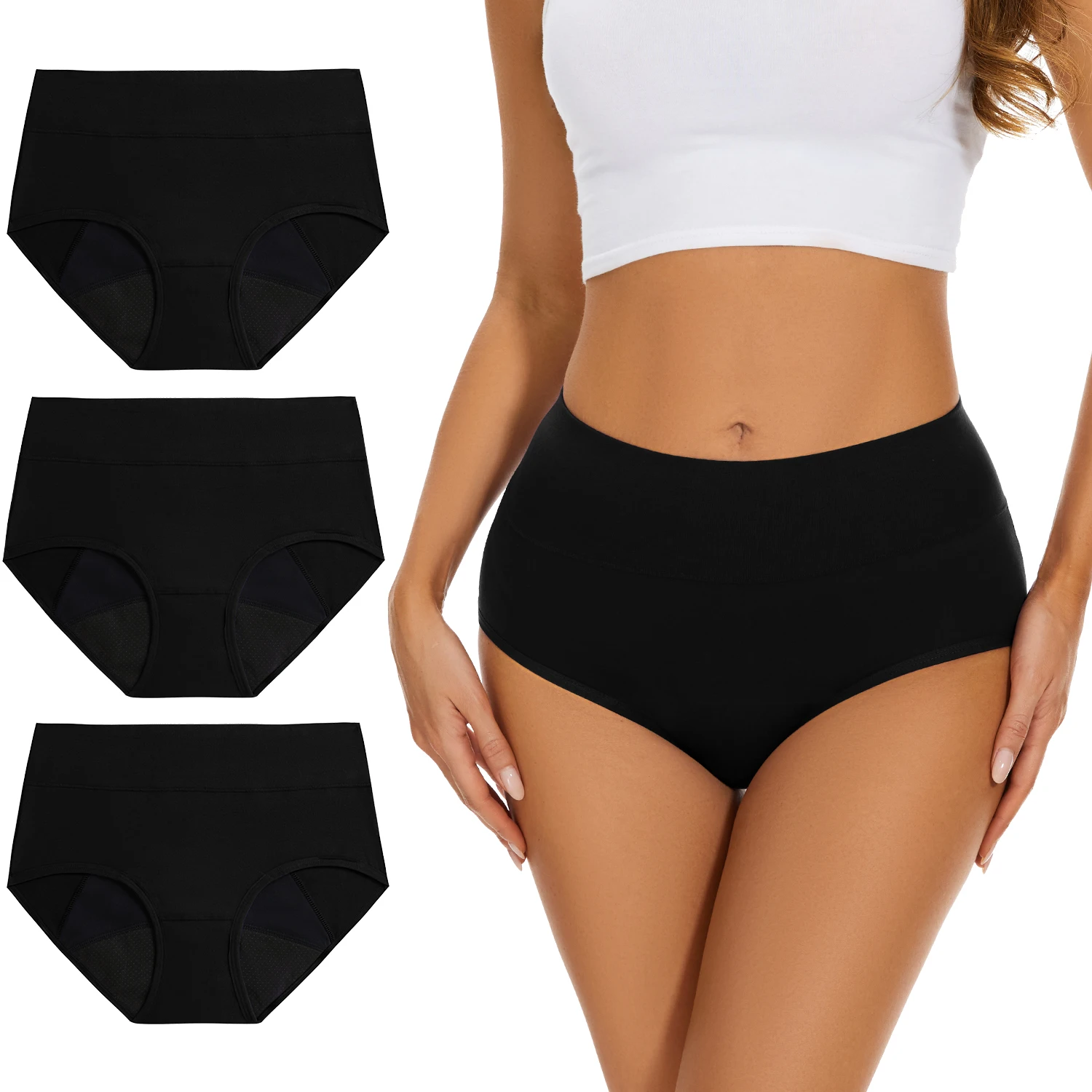 Period Panty Absorbent - 3 unids/lote de bragas menstruales para