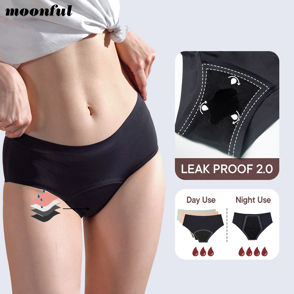 Period Panty Absorbent - Bragas menstruales sin costuras para mujer,