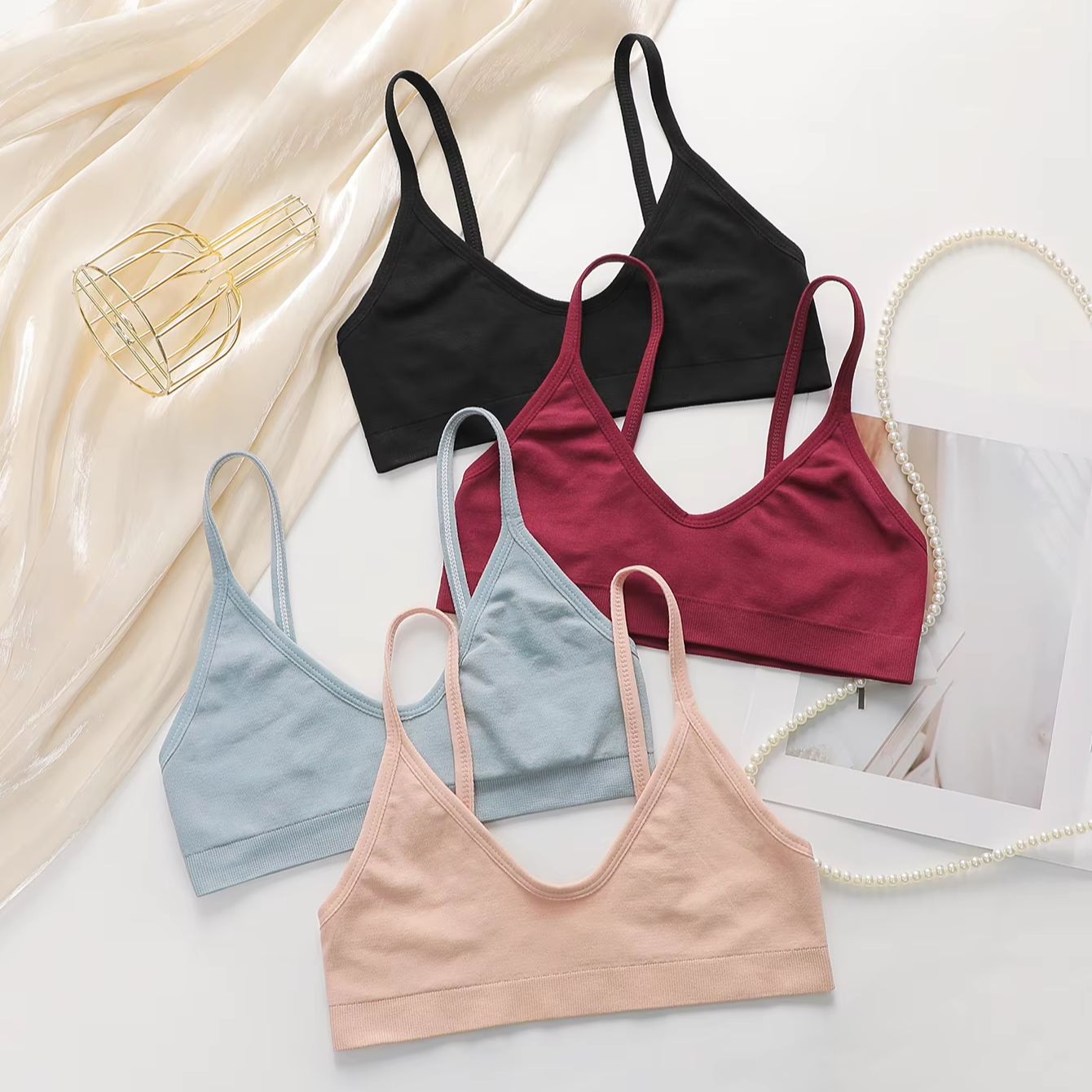 Bralette Wireless Soft - Sujetador sin costuras para mujer, bralette