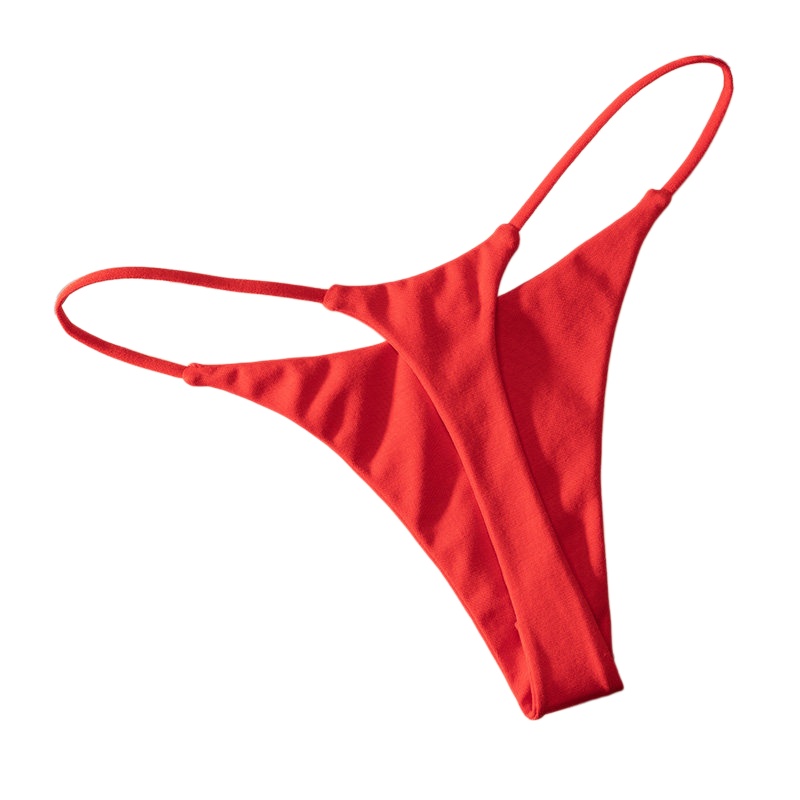Thong Bikini Women - Tanga de algodón de cintura baja