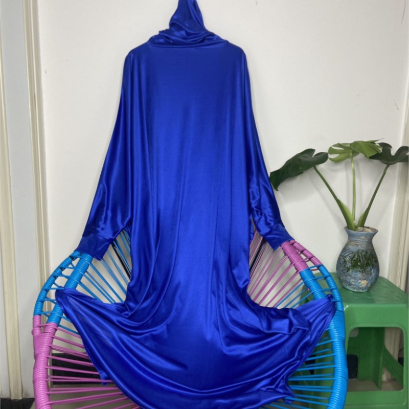 Robe Silk Women - Vestido Maxi con Capucha de Tacto