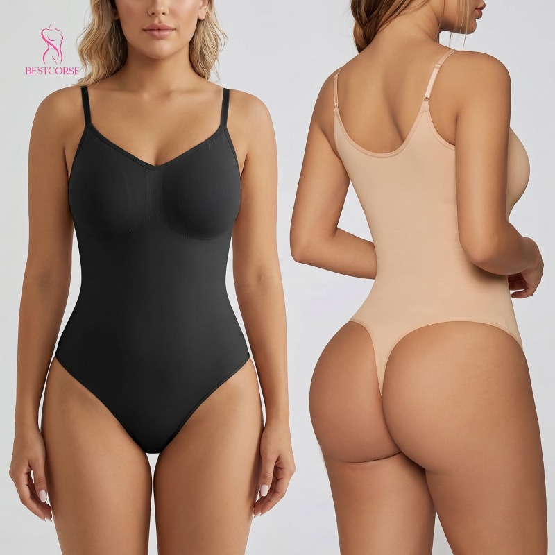 Shapewear Bodysuit Firm - Negro Body Tanga,Body Modelador Para Mujer