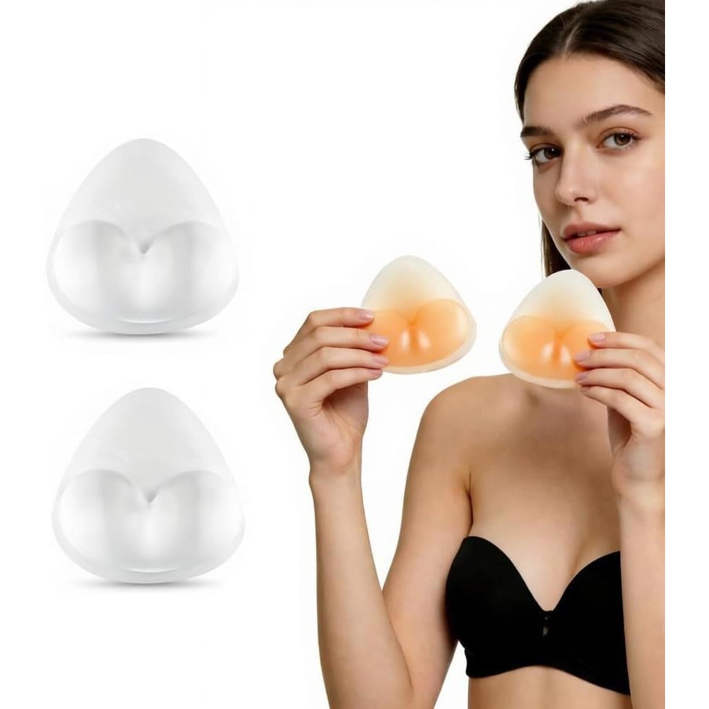 Push Up Bra Padded - Insertos de silicona para sujetador, almohadillas