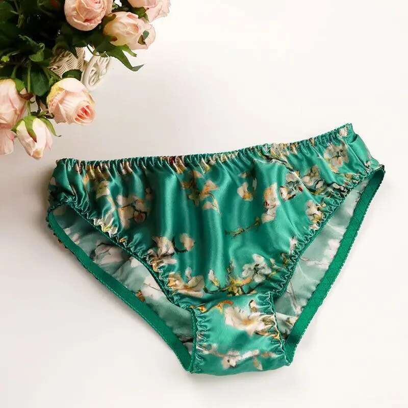 Boyshort Underwear - Calzoncillos de seda helada con estampado