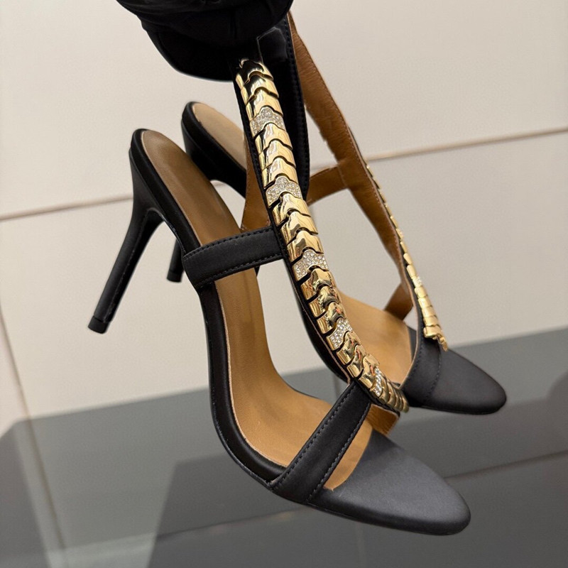 Sandalias de gladiador de saté - Slip Dress Satin reseña y precio