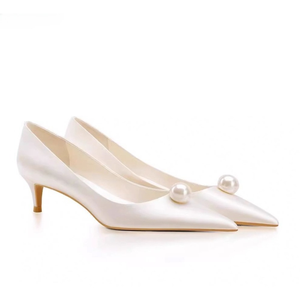 Nuevos Zapatos de Novia Blanco - Slip Dress Satin reseña y precio