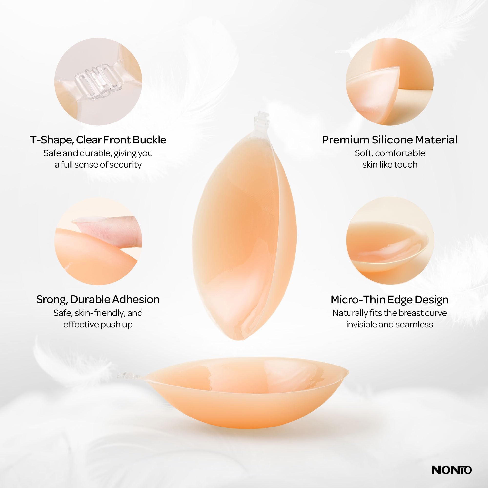 Sujetador Adhesivo sin Tirante - Strapless Bra Backless reseña y precio