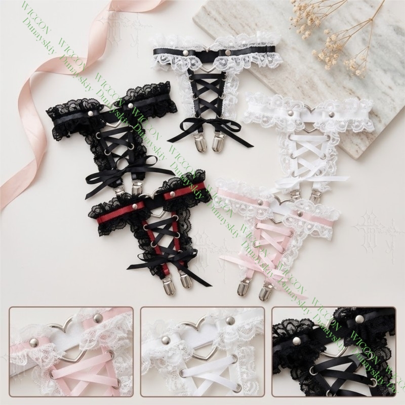 Jirai Kei - Tirantes de encaje - Garter Belt Set reseña y precio