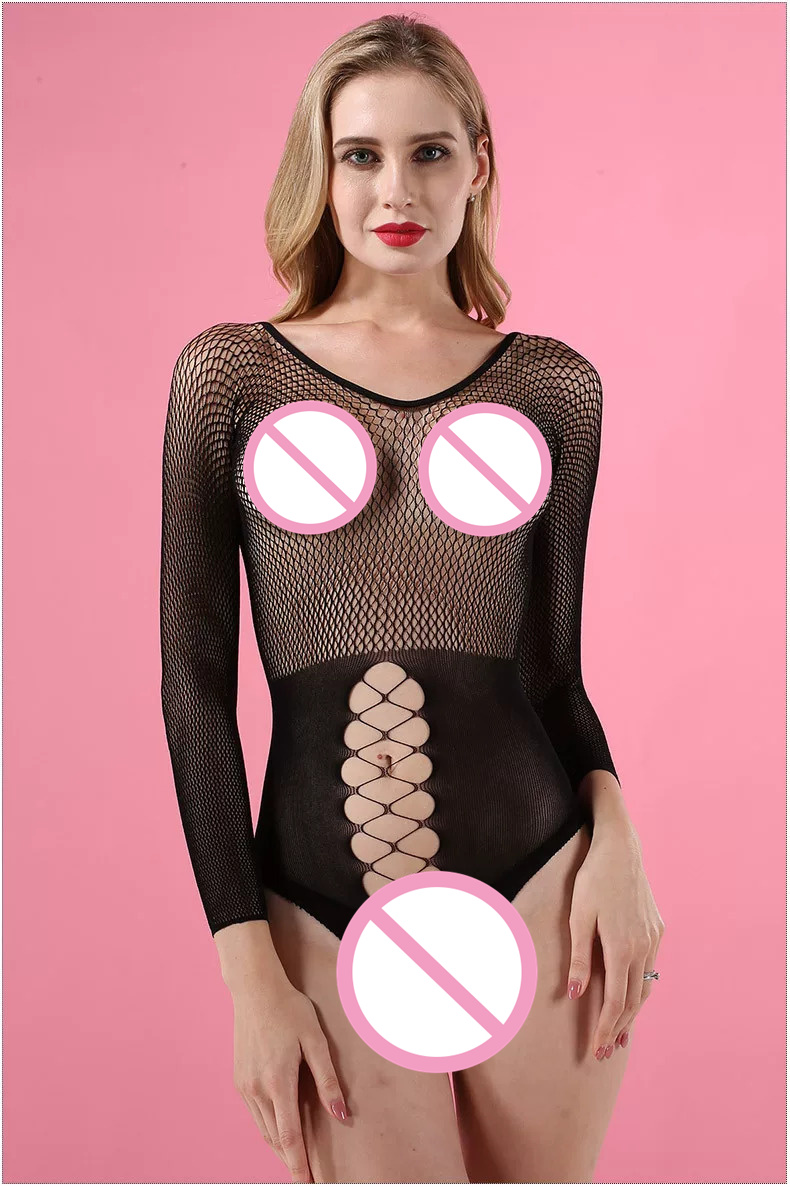 Lencería sexy negra de rejilla - Bodystocking Fishnet reseña y precio