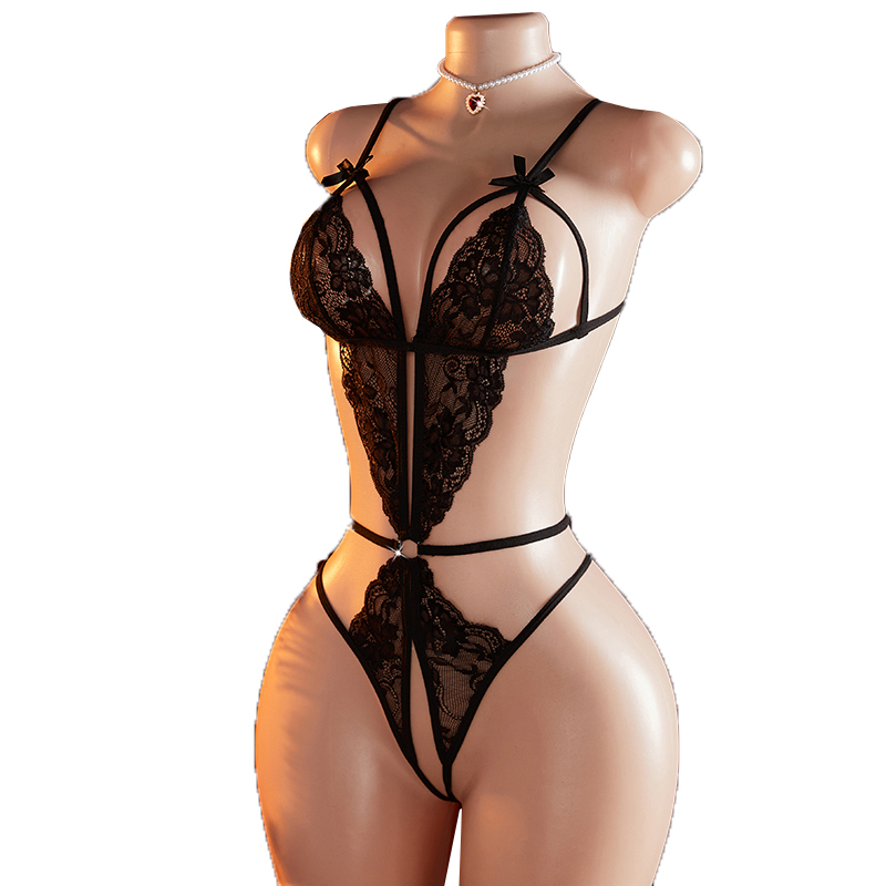 Lencería transparente de encaj - Lace Teddy Lingerie reseña y precio
