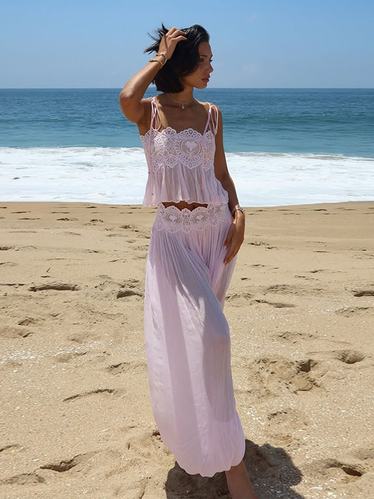 Conjunto de pantalones de vera - Strapless Bra Backless reseña y precio