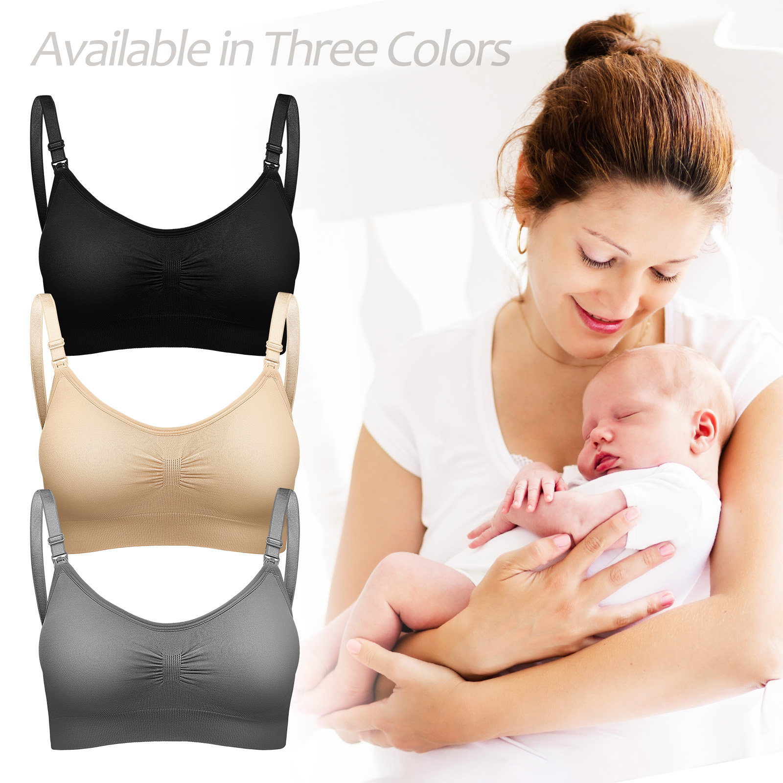 3 Sujetadores de lactancia par - Nursing Bra Sleep reseña y precio