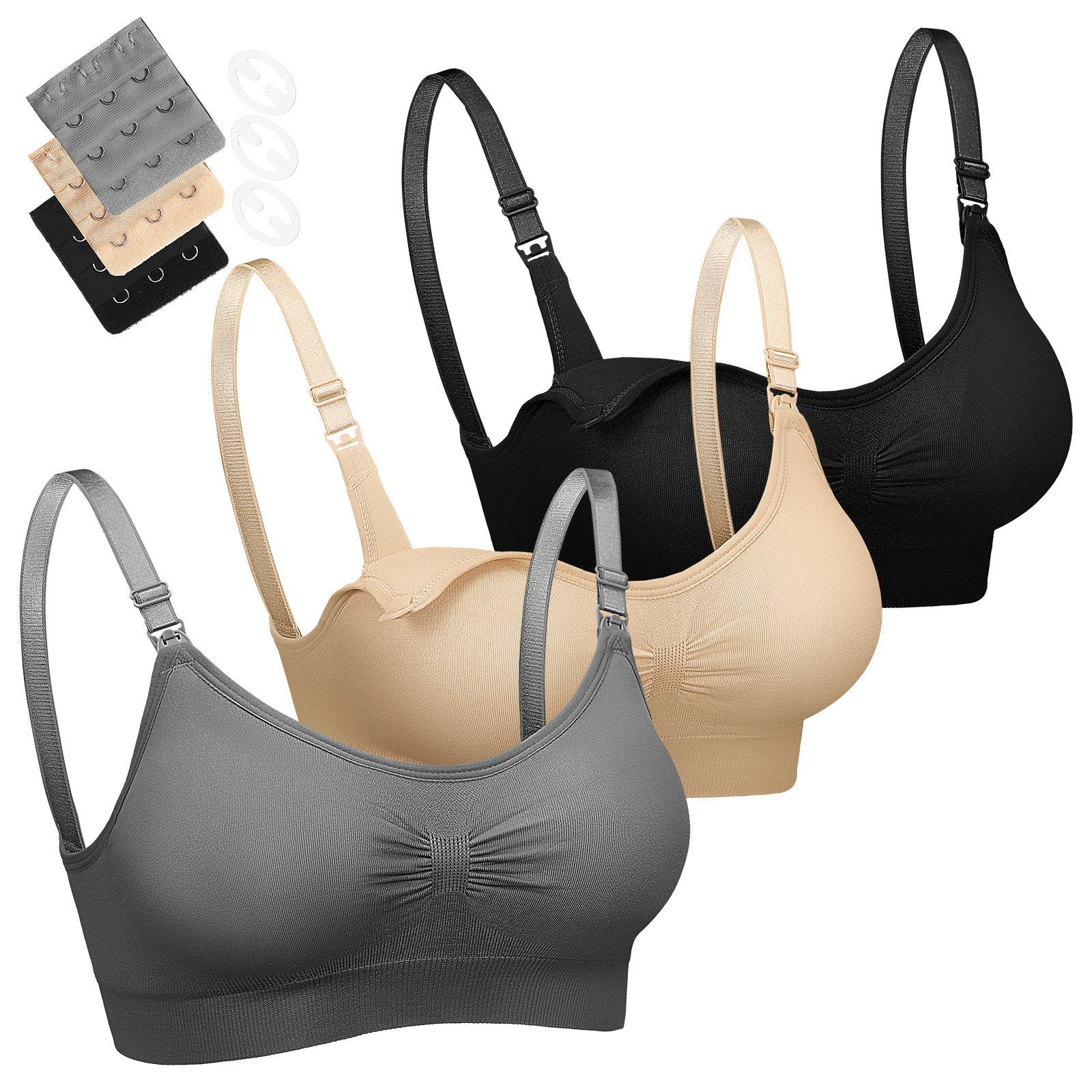3 Sujetadores de lactancia par - Nursing Bra Sleep reseña y precio