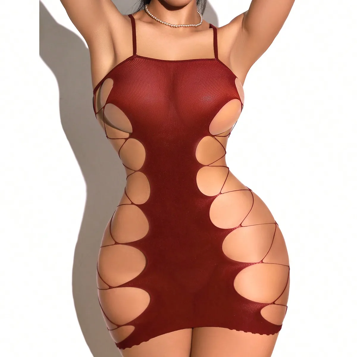 Nueva moda para mujer medias d - Bodystocking Fishnet reseña y precio