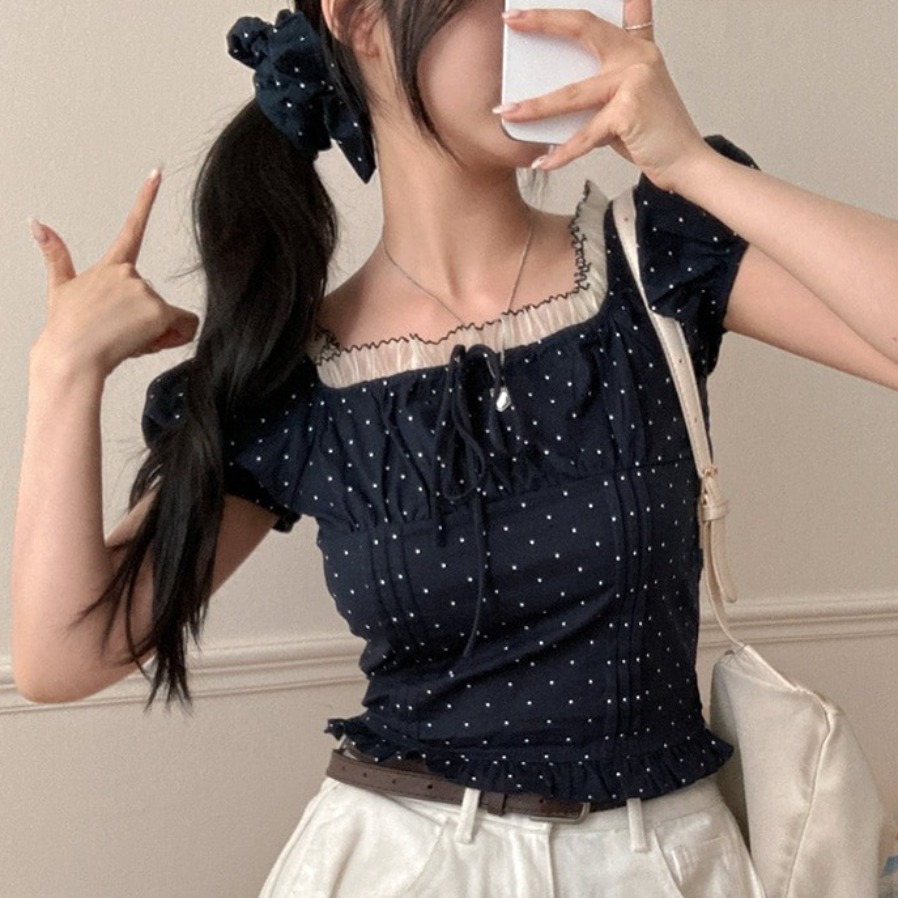 Blusa de verano estilo coreano - Corset Waist Cinch reseña y precio