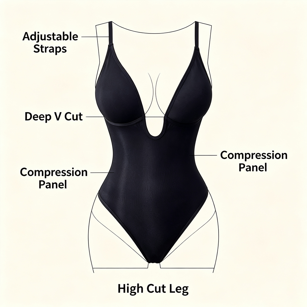 Body Moldeador de Mujer con Es - Shapewear Bodysuit Firm reseña y precio
