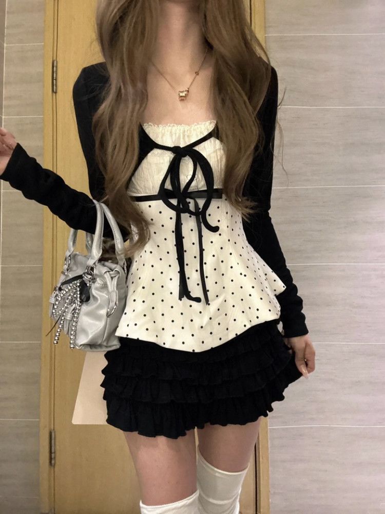 Conjunto de 3 Piezas de Moda C - Cami Top Lace reseña y precio