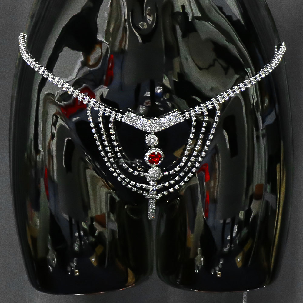 Cadena de Cintura de Cristal c - Thong Bikini Women reseña y precio