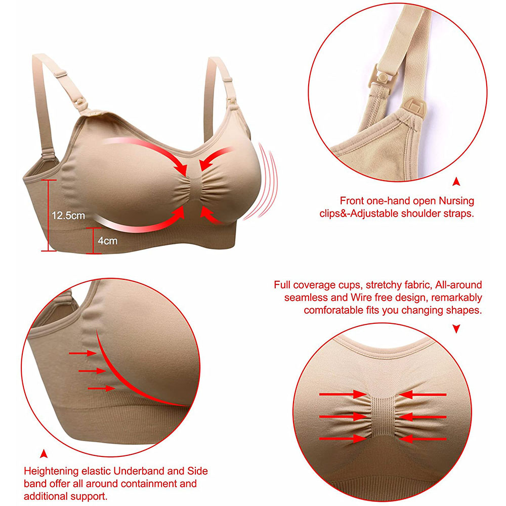 Sujetador de lactancia materna - Nursing Bra Sleep reseña y precio