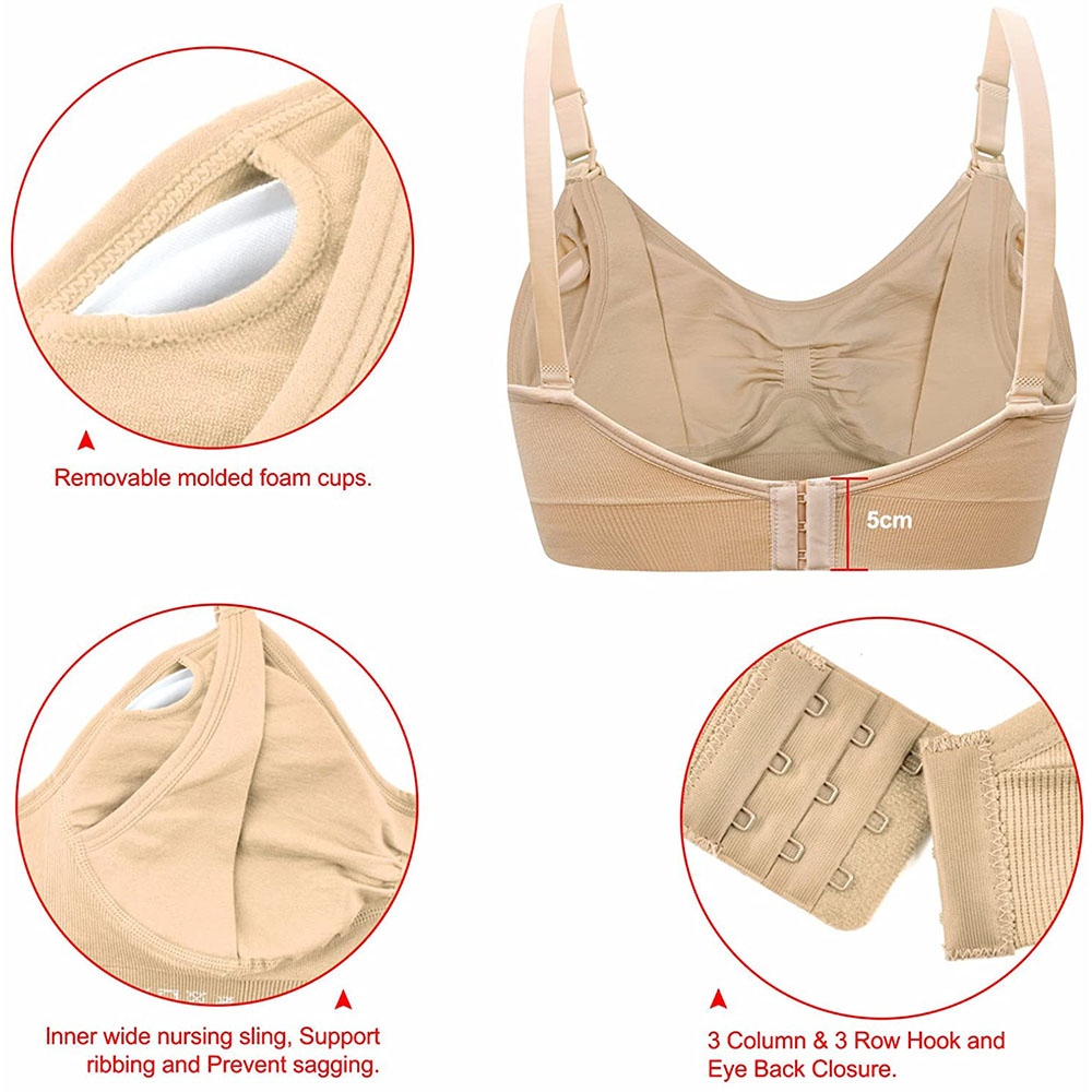 Sujetador de lactancia materna - Nursing Bra Sleep reseña y precio