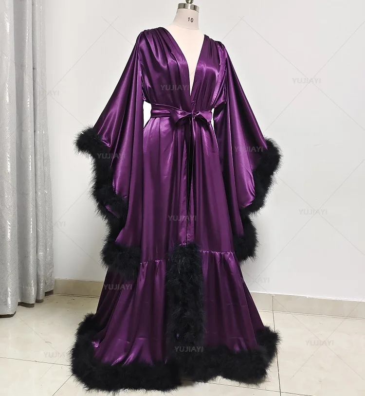 Albornoz con mangas acampanada - Robe Silk Women reseña y precio