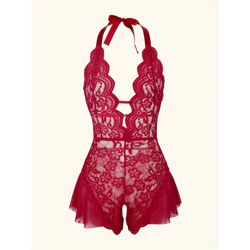 Encantador Body de Encaje con  - Lace Teddy Lingerie reseña y precio