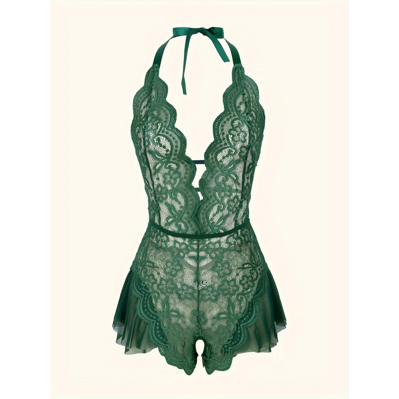 Encantador Body de Encaje con  - Lace Teddy Lingerie reseña y precio