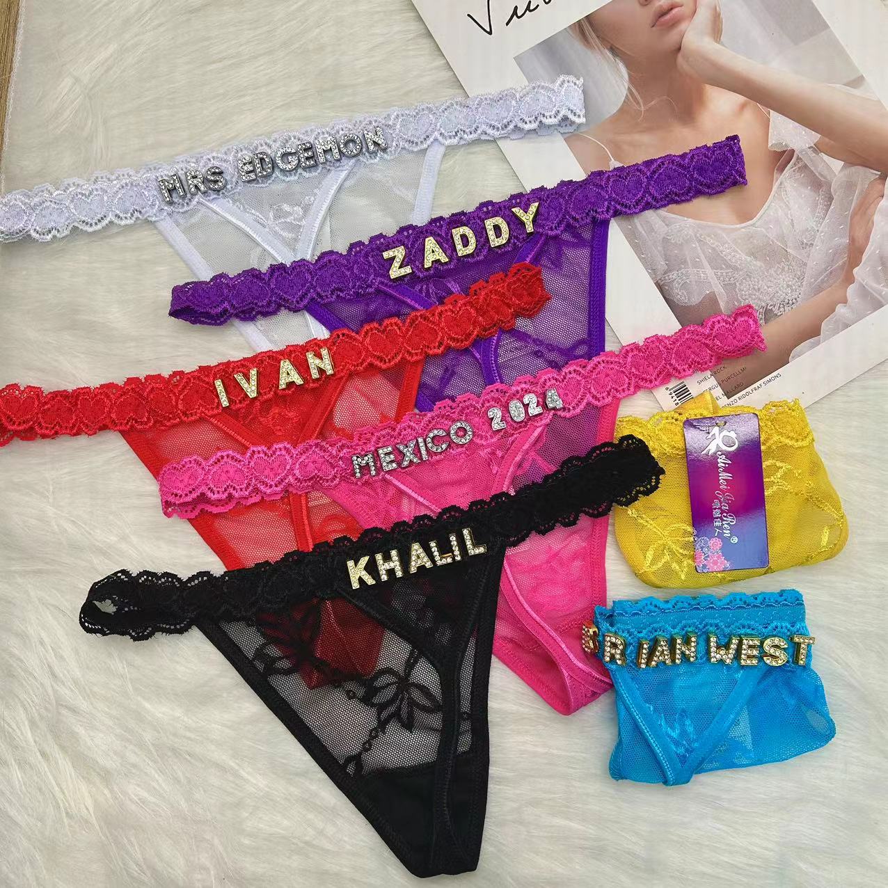 Tangas personalizadas con nomb - Thong Bikini Women reseña y precio