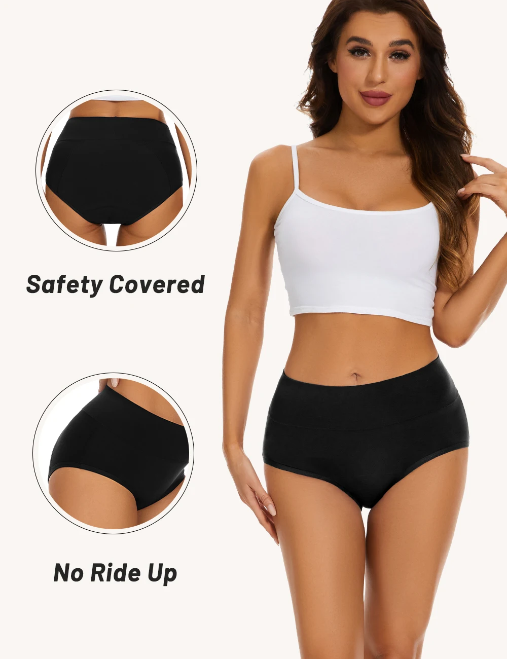 3 unids/lote de bragas menstru - Period Panty Absorbent reseña y precio