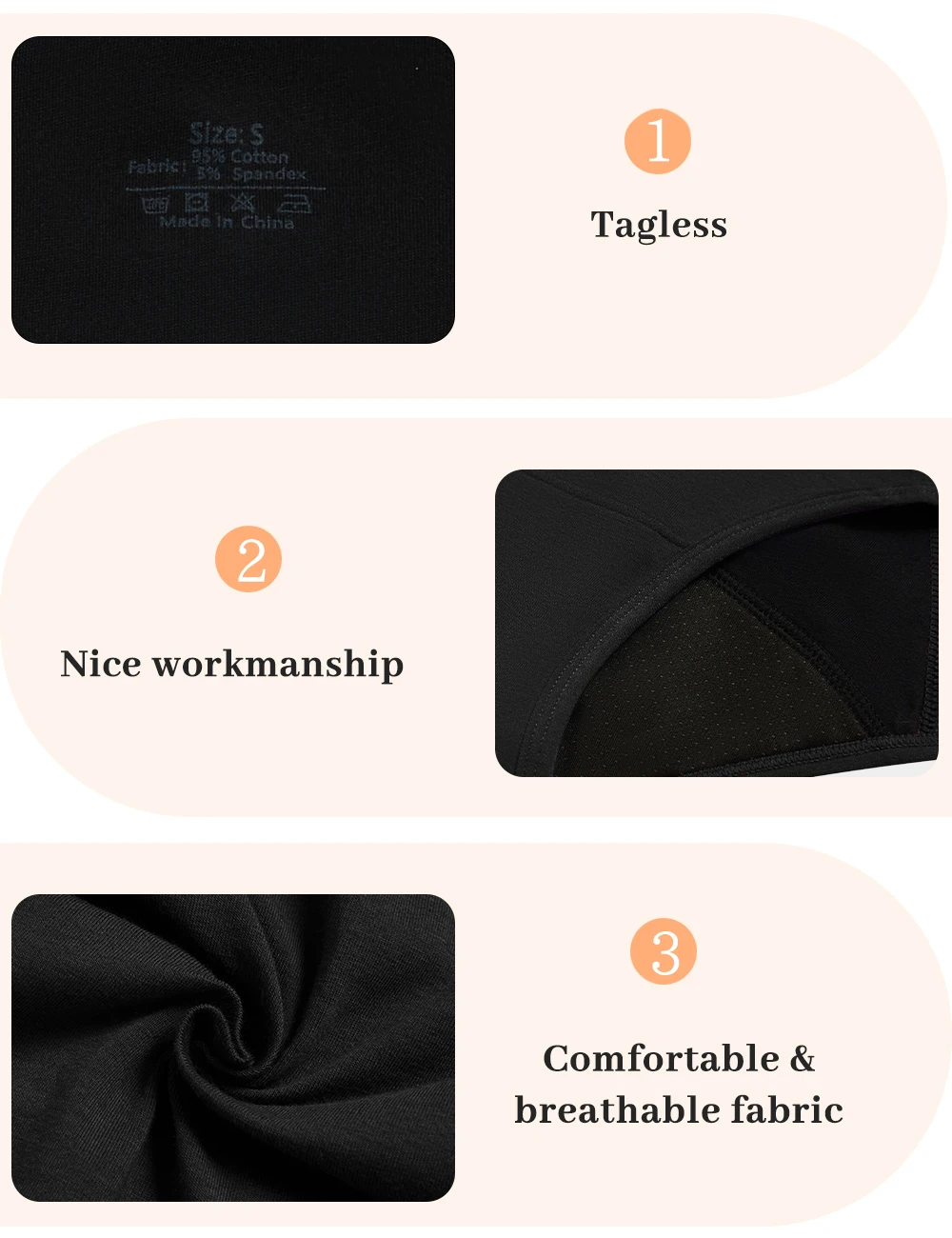 3 unids/lote de bragas menstru - Period Panty Absorbent reseña y precio
