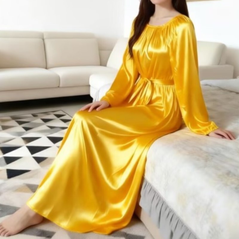 Bata de noche de seda helada b - Robe Silk Women reseña y precio
