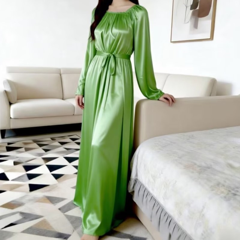 Bata de noche de seda helada b - Robe Silk Women reseña y precio