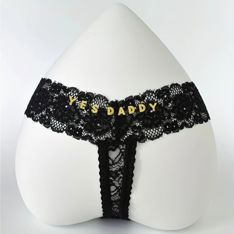 Tanga con letras de cristal y  - Thong Bikini Women reseña y precio