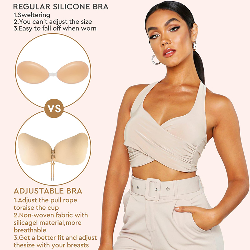1/2 pares de sujetador sin tir - Push Up Bra Padded reseña y precio