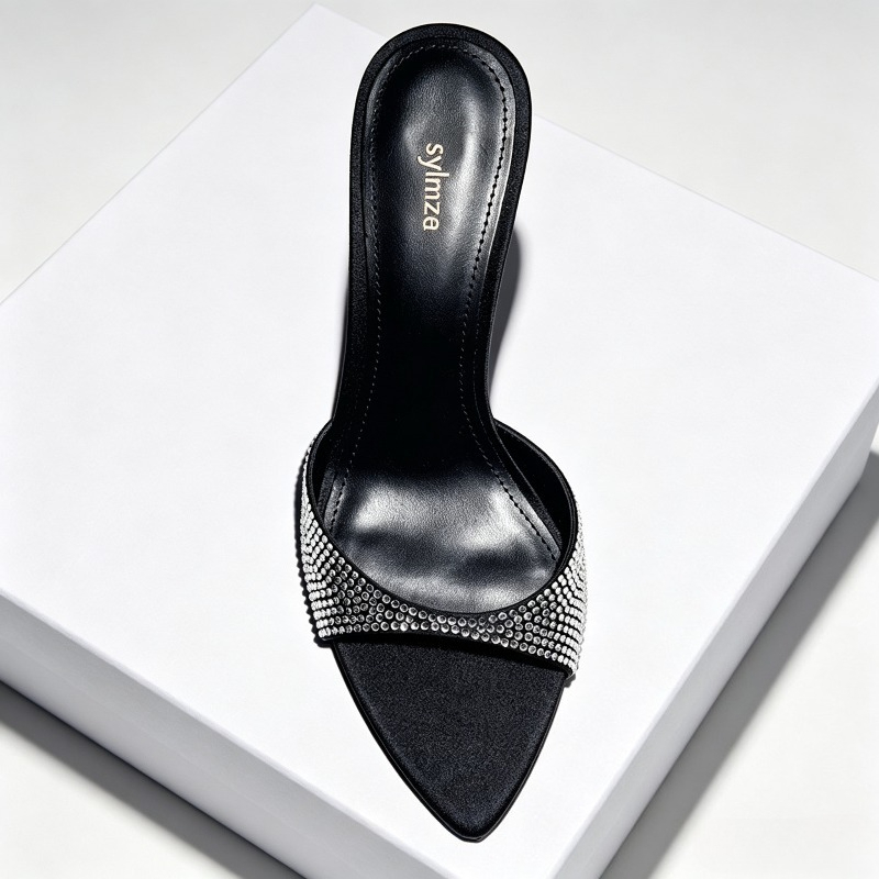Zapatillas de tacón de diseñad - Slip Dress Satin reseña y precio