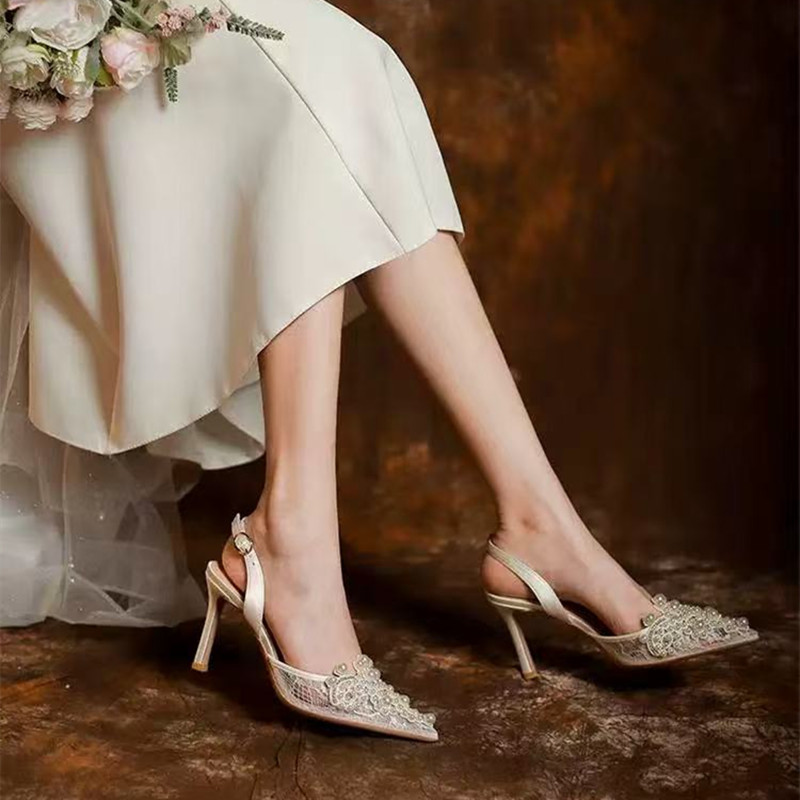 Zapatos de tacón de lujo con p - Slip Dress Satin reseña y precio
