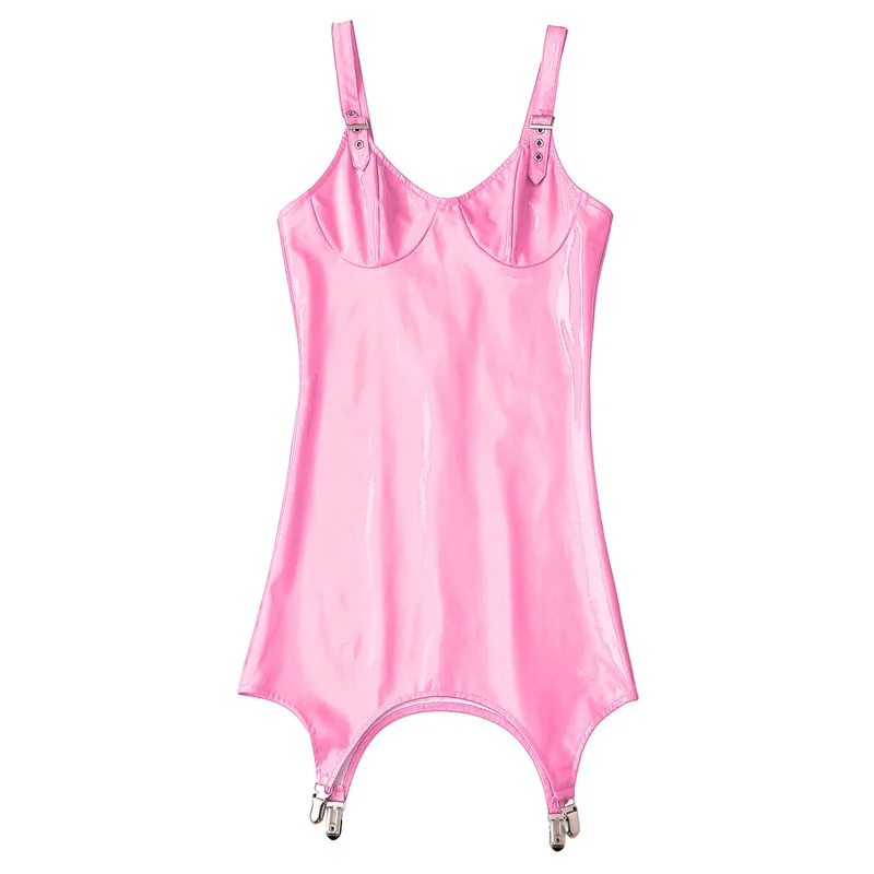 Minivestido metálico brillante - Babydoll Chemise Night reseña y precio