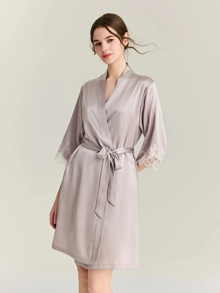 22MM 100% bata de seda Mulberr - Robe Silk Women reseña y precio