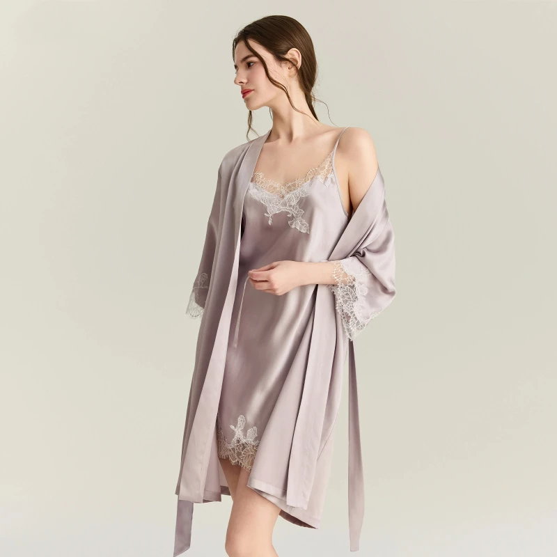 22MM 100% bata de seda Mulberr - Robe Silk Women reseña y precio