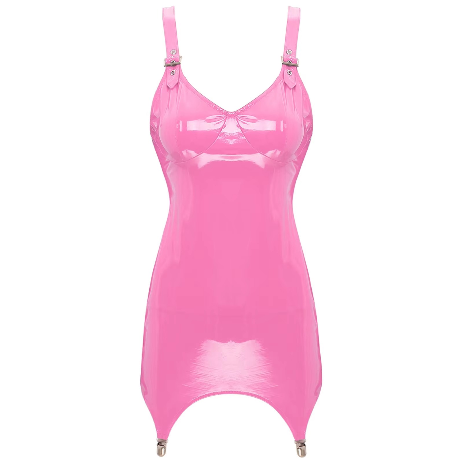 Minivestido con cuello en V de - Babydoll Chemise Night reseña y precio